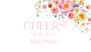 B066 Mini Champagne Label 3.5x2: B066 Bridal Shower Bundle