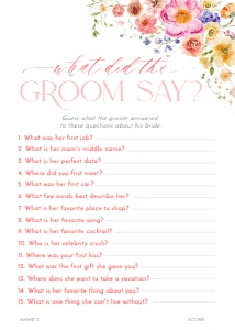 B066 Bridal Shower Games design preview