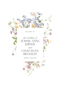 D002 Wedding Program Booklet (A5 Folded) (Multi-Page): D002 Wedding Program