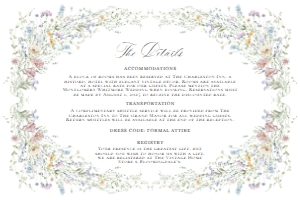 D033 Details Card Horizontal 4x6: D033 Enclosure Card