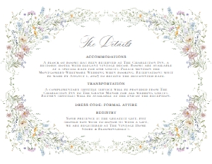 D033 Details Card Horizontal 5.5x4.25: D033 Enclosure Card