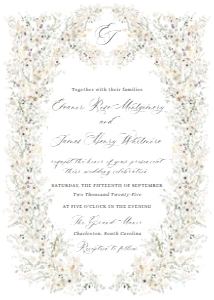 D034 Wedding Invite Front: D034 Wedding Suite