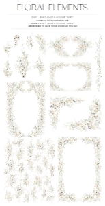 D034 Floral Elements: D034 Wedding Suite
