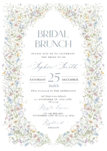 A057 Bridal Brunch Invite 5x7in: A057 Bridal Brunch Invite
