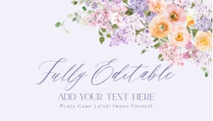E045 Place Card Flat 3.5x2: E045 Menu