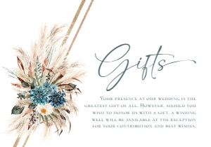 E105 Wishing Well Card 5x3.5: E105 Wedding Suite