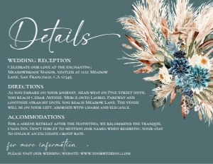 E106 Detail Card Horizontal 5.5x4.25: E106 Wedding Suite