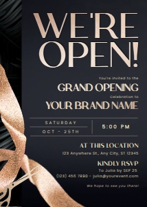 C075 Grand Opening Invitation design preview