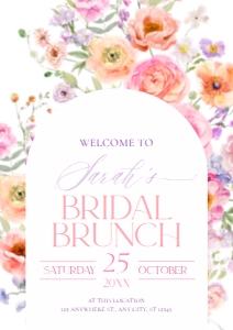 A048 Welcome Sign Vertical A2: A048 Bridal Brunch BUNDLE