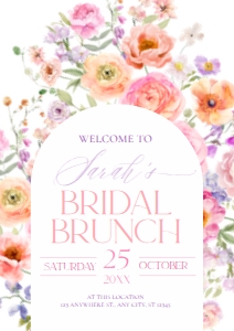 A048 Welcome Sign Vertical A1: A048 Bridal Brunch BUNDLE