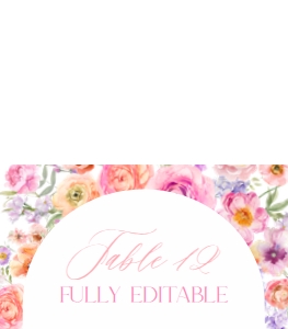 A048 Place Card Folded 3.5x4: A048 Bridal Brunch BUNDLE
