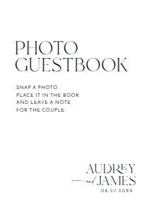 D037 Photo Guestbook Sign 5x7: D037 Wedding Signage Bundle
