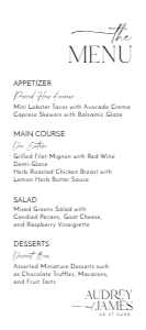 D037 Menu design preview