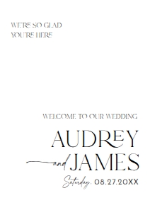 D037 Welcome Sign Vertical A2: D037 Wedding Signage Bundle