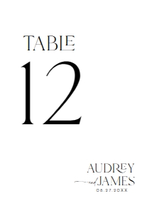 D037 Table Number 5x7: D037 Wedding Signage Bundle