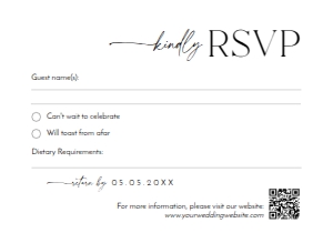 D037 RSVP 5x3.5: D037 RSVP Card