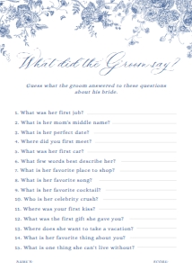 B037 Bridal Shower Games 5x7 Part 1 (50 Games): B037 Bridal Shower Games B (50 Games)