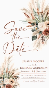 D036 Save The Date design preview