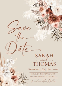 E069 Save The Date Card: E069 Wedding Bundle