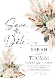 E008 Save The Date Card: E008 Save The Date