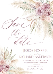 E043 Save The Date Card: E043 Save The Date