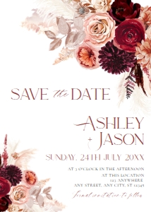 E041 Save The Date Card: E041 Save The Date