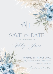E013 Save The Date Card: E013 Save The Date