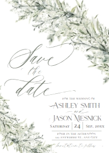 E022 Save The Date design preview