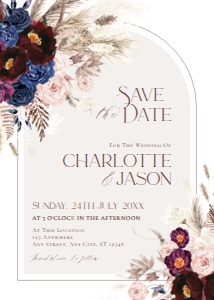 E053 Save The Date Card: E053 Save The Date