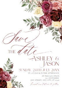 E014 Save The Date Card: E014 Save The Date