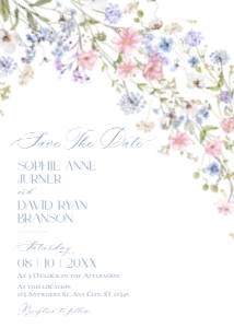 E109 Save The Date Card: E109 Save The Date