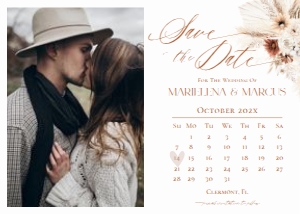 D011 Save The Date Calendar Card: D011 Save The Date Calendar B