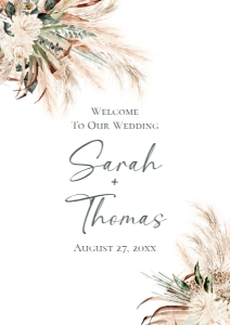 E008 Welcome Sign Vertical A2: E008 Welcome Sign A