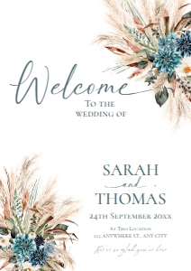 E106 Welcome Sign Vertical A1: E106 Welcome Sign