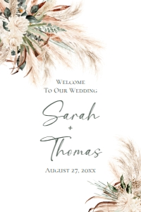 E008 Welcome Sign Vertical 24x36: E008 Welcome Sign A