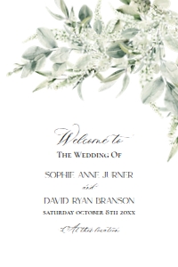 E070 Welcome Sign Vertical 20x30: E070 Welcome Sign