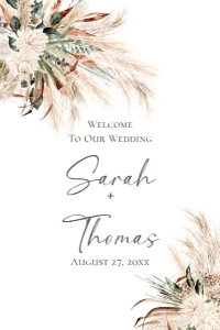 E008 Welcome Sign Vertical 20x30: E008 Welcome Sign A