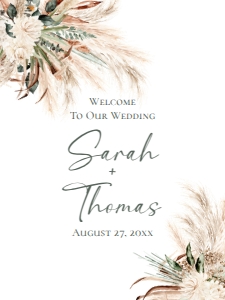 E008 Welcome Sign Vertical 18x24: E008 Welcome Sign A