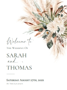 E008 Welcome Sign Vertical 18x24 B: E008 Welcome Sign B