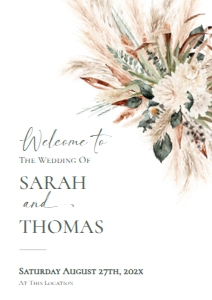 E008 Welcome Sign Vertical A1 B: E008 Welcome Sign B