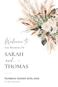 E008 Welcome Sign Vertical 24x36 B: E008 Welcome Sign B