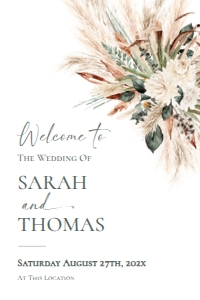 E008 Welcome Sign Vertical 20x30 B: E008 Welcome Sign B