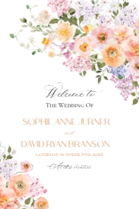 E023 Welcome Sign Vertical 20x30: E023 Welcome Sign