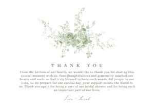 B063 Thank You Card Flat: B063 Thank You Card