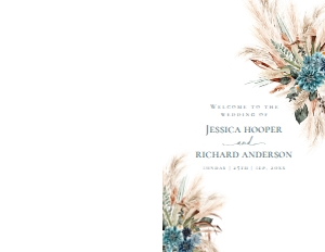 E106 Wedding Program design preview