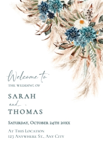 E106 Welcome Sign Vertical A1 B: E016 Welcome Sign B