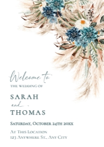 E106 Welcome Sign Vertical A2 B: E016 Welcome Sign B