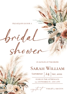 B068 V1 Bridal Shower Invite: B068 Bridal Shower Invitation 1