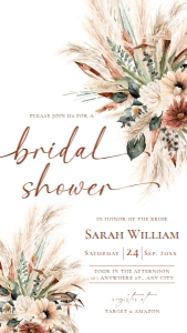 B068 V1 Bridal Shower Evite 1080x1920: B068 Bridal Shower Invitation 1
