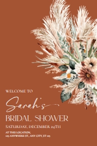 B068 V1 Welcome Sign Vertical 24x36: B068 Bridal Shower Bundle V1